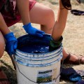 the indigo dye buckett